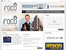 Tablet Screenshot of focorepresentacoes.com